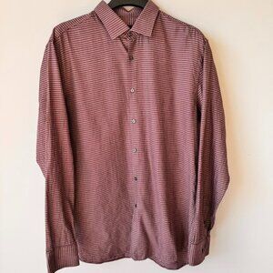 Hugo Boss Slim Fit Cotton Houndstooth Button-Up Shirt